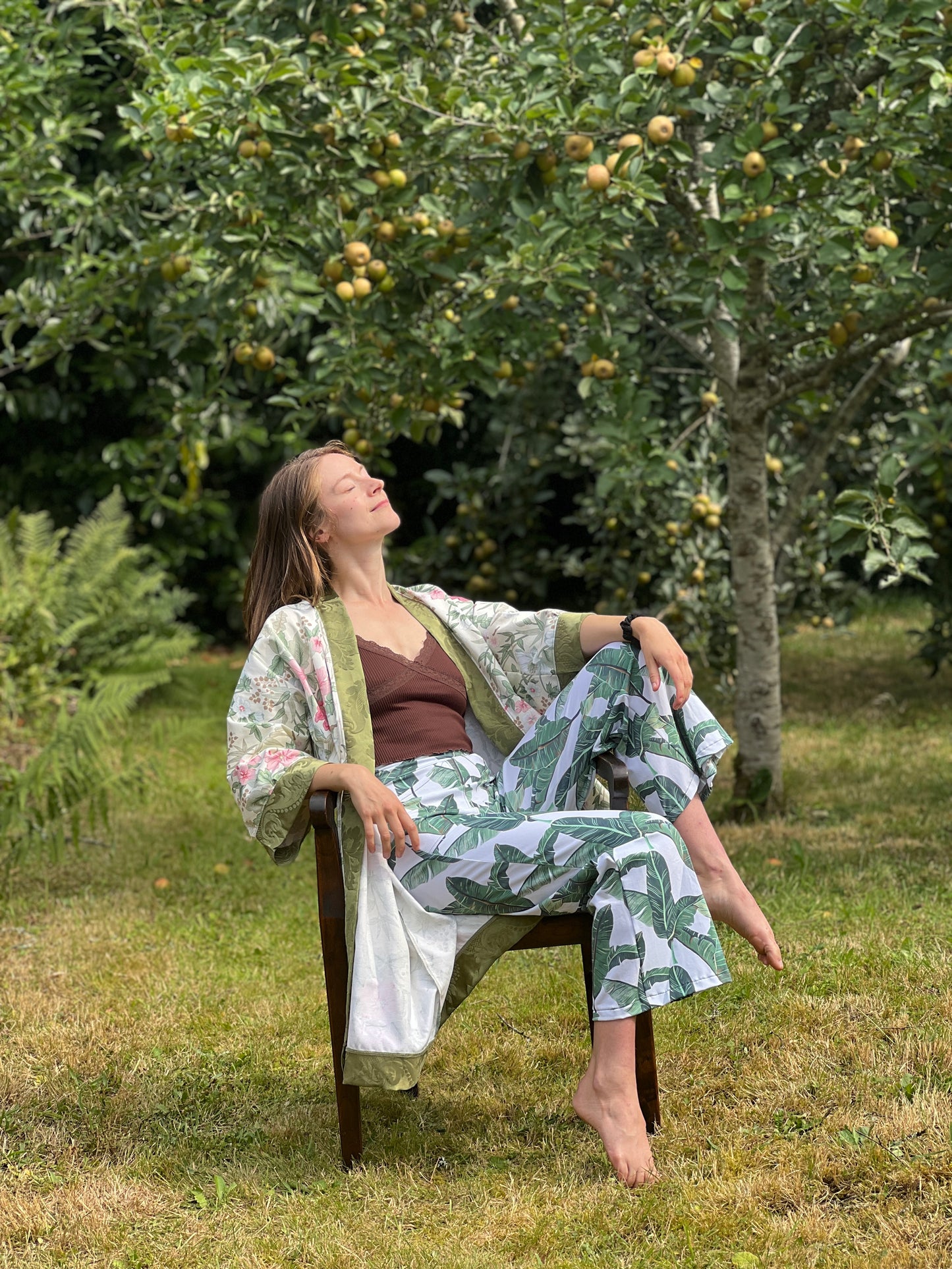 ILH Robe Pink & Green Floral