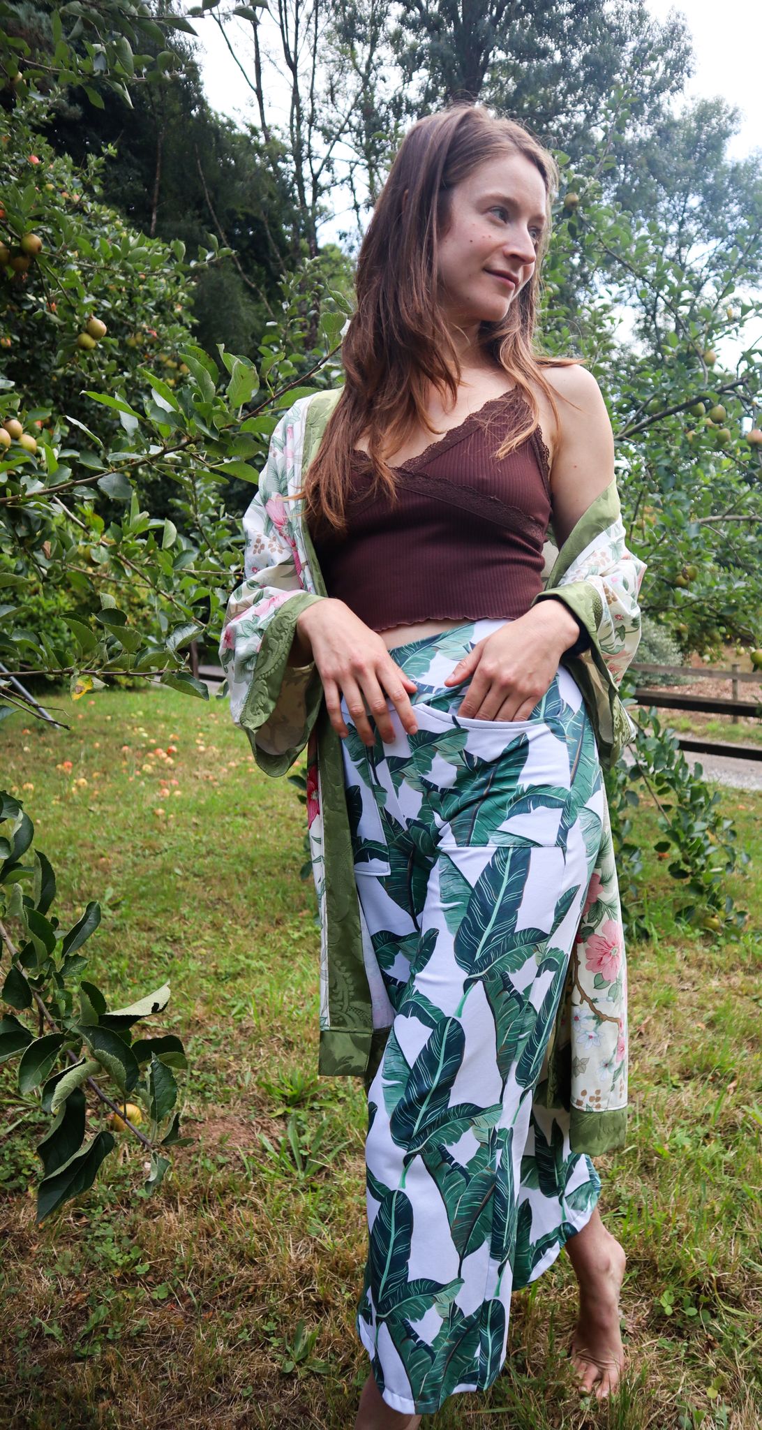 ILH Robe Pink & Green Floral