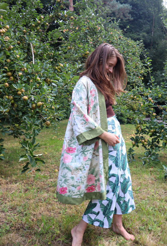 ILH Robe Pink & Green Floral