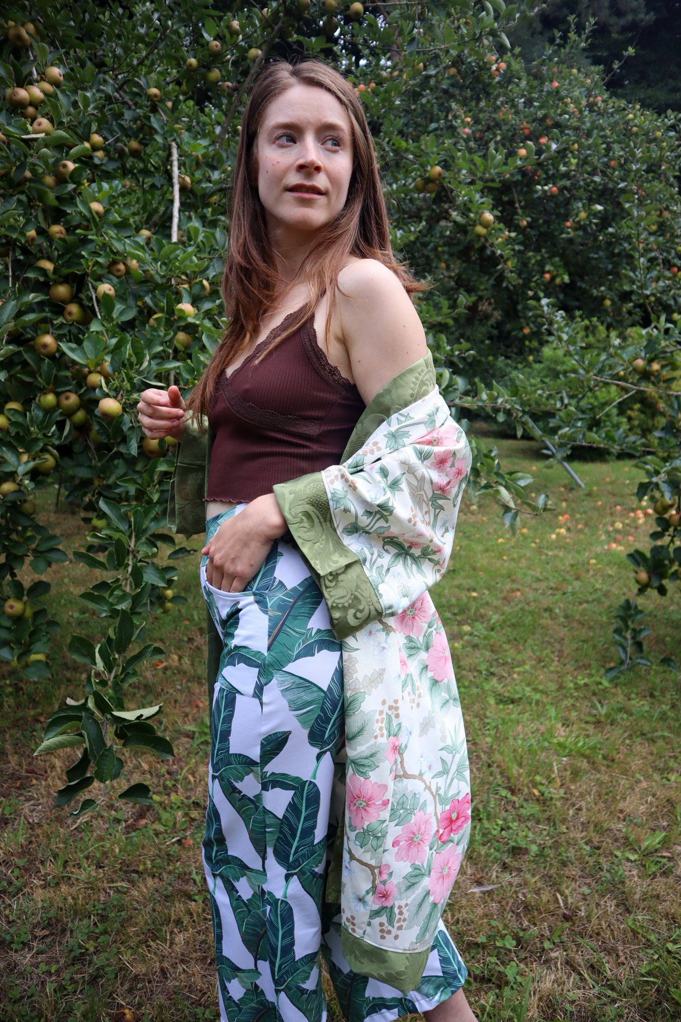 ILH Robe Pink & Green Floral