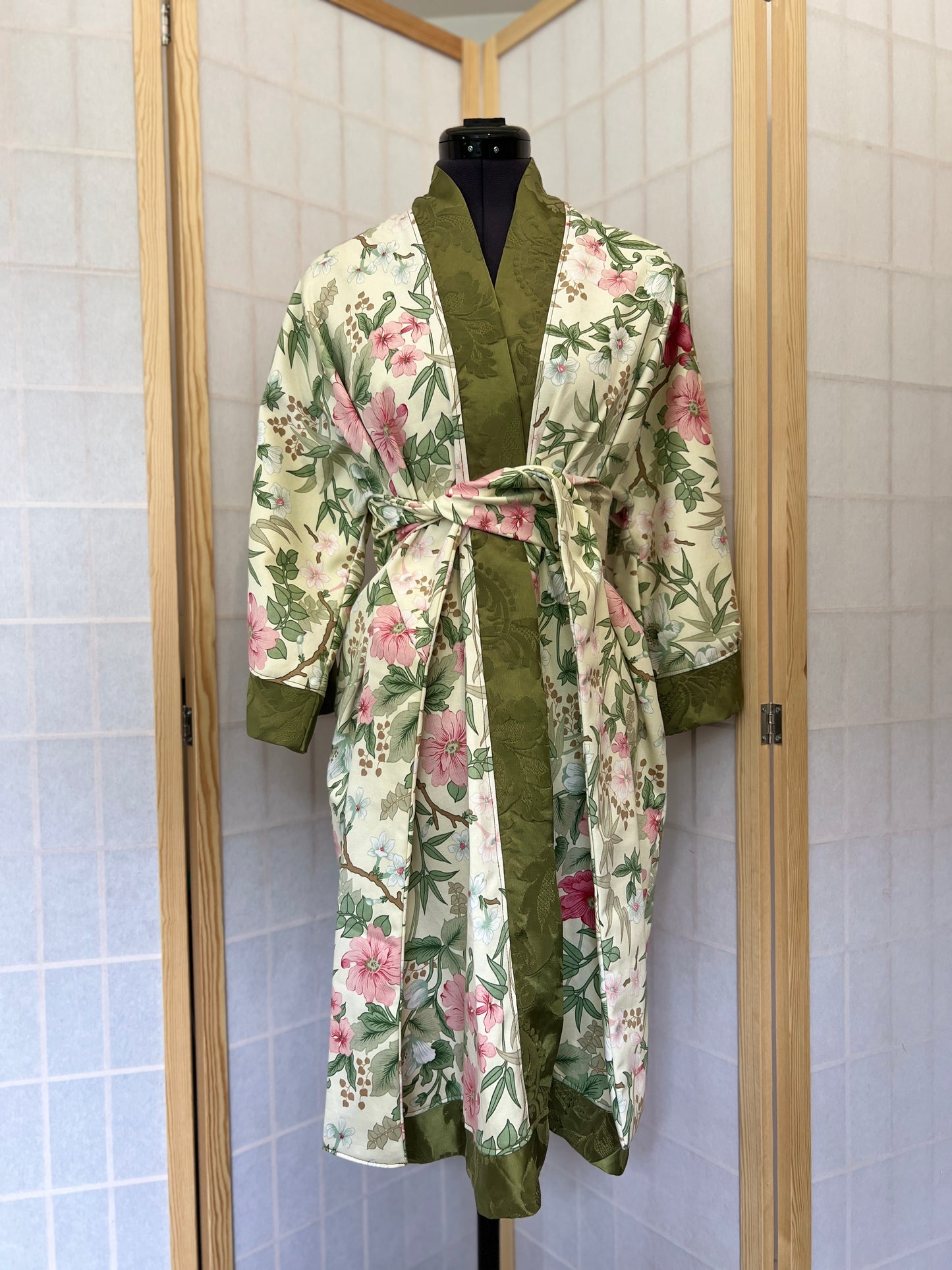 ILH Robe Pink & Green Floral