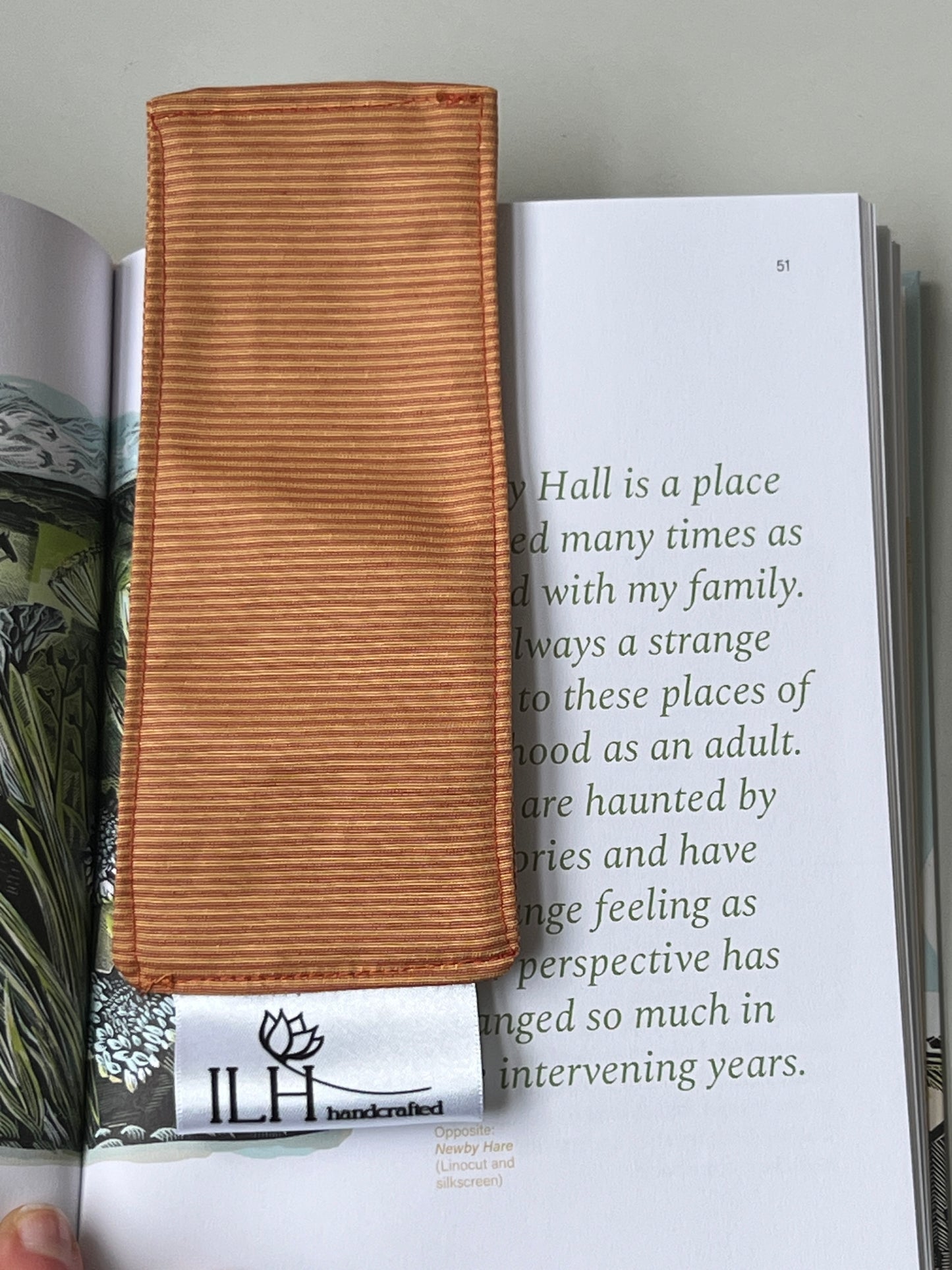 Recycled Cotton Handmade Bookmark