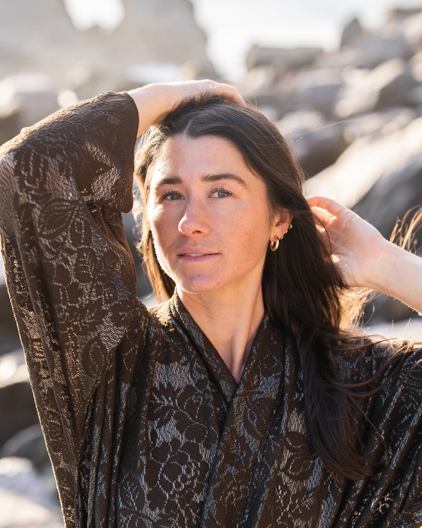 ILH Robe Chocolate Lace