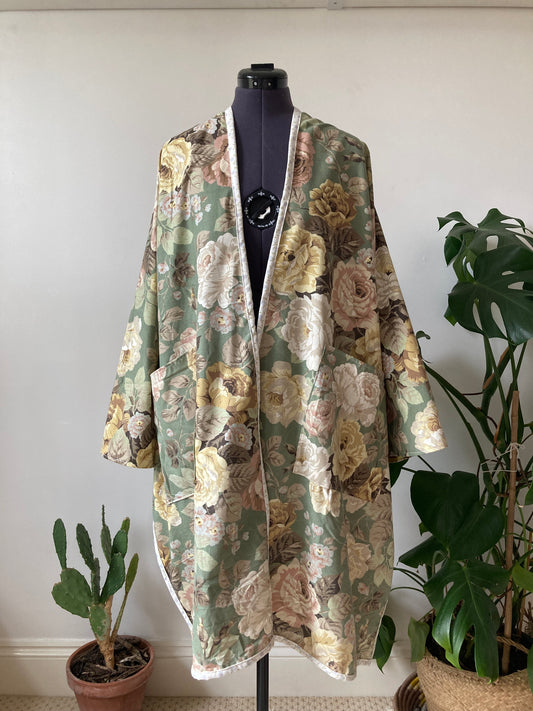 ILH Robe Vintage Green Floral