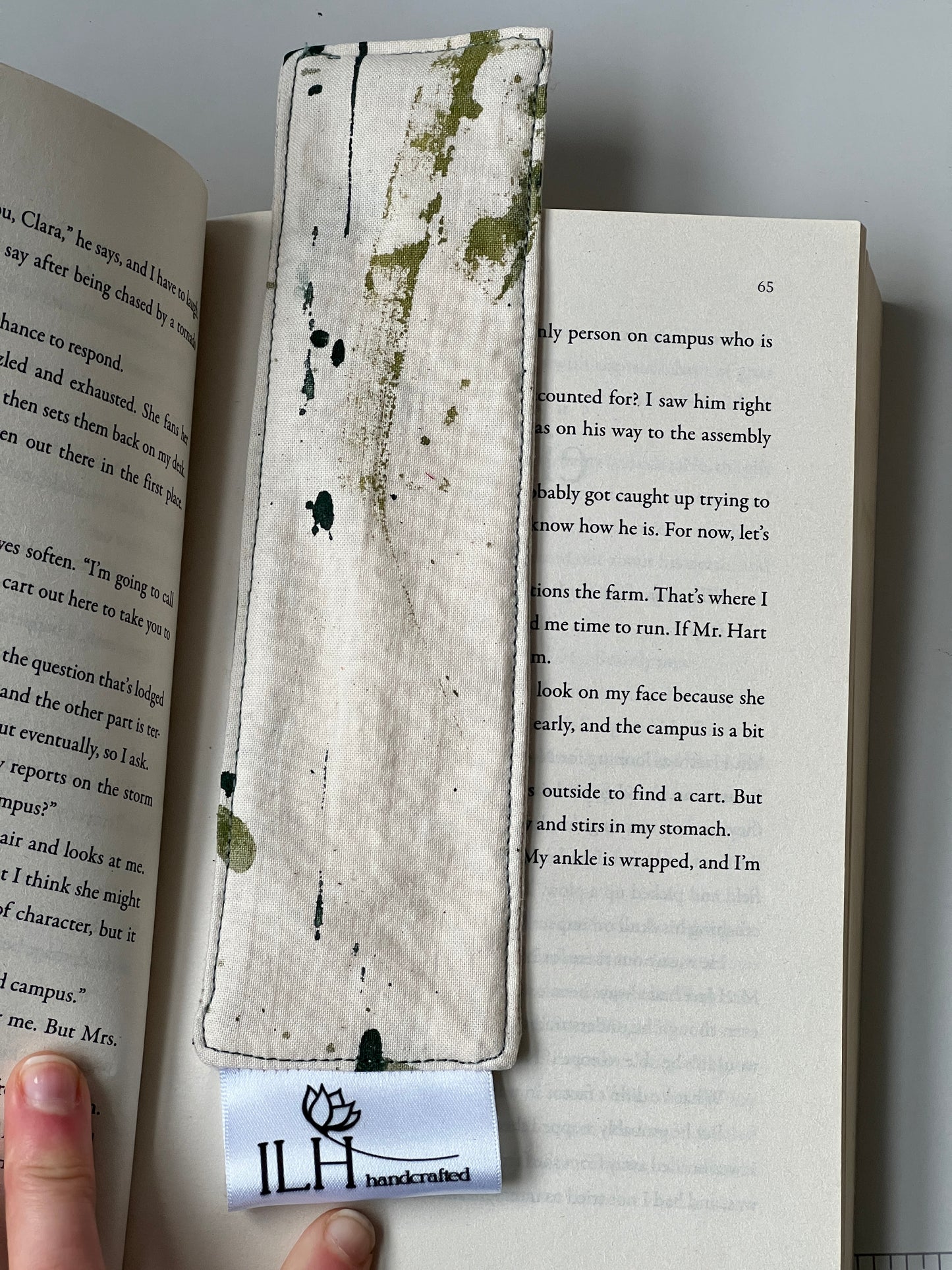 Recycled Cotton Handmade Bookmark