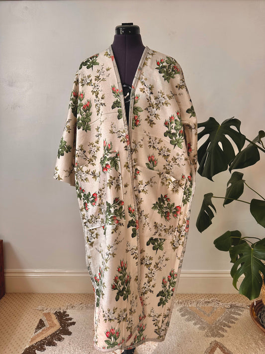 ILH Robe Silky Floral Combo